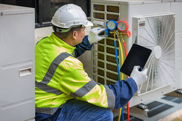 Professional Hvac technician working in Beloit, WI